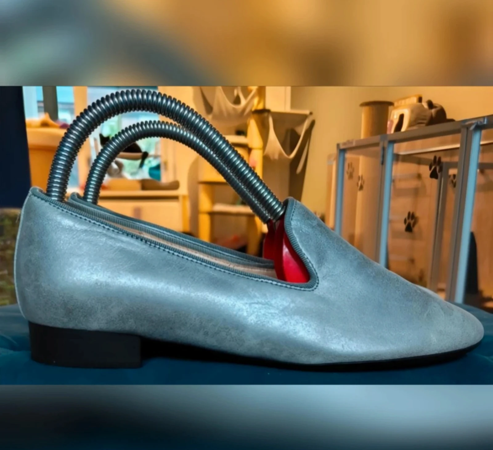 Beautiful metallic gray slip-on/loafers Gabor size 37 – photo 2